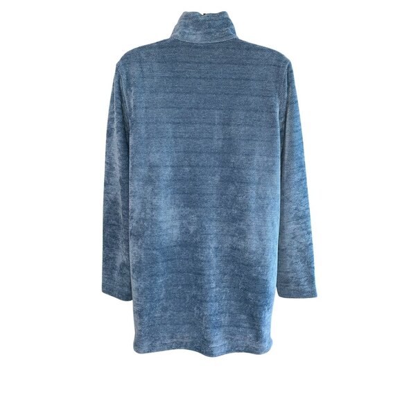 New Soft Surroundings St. Germain Pullover Sweater 3/4 Button Blue Women Size S - Picture 7 of 7